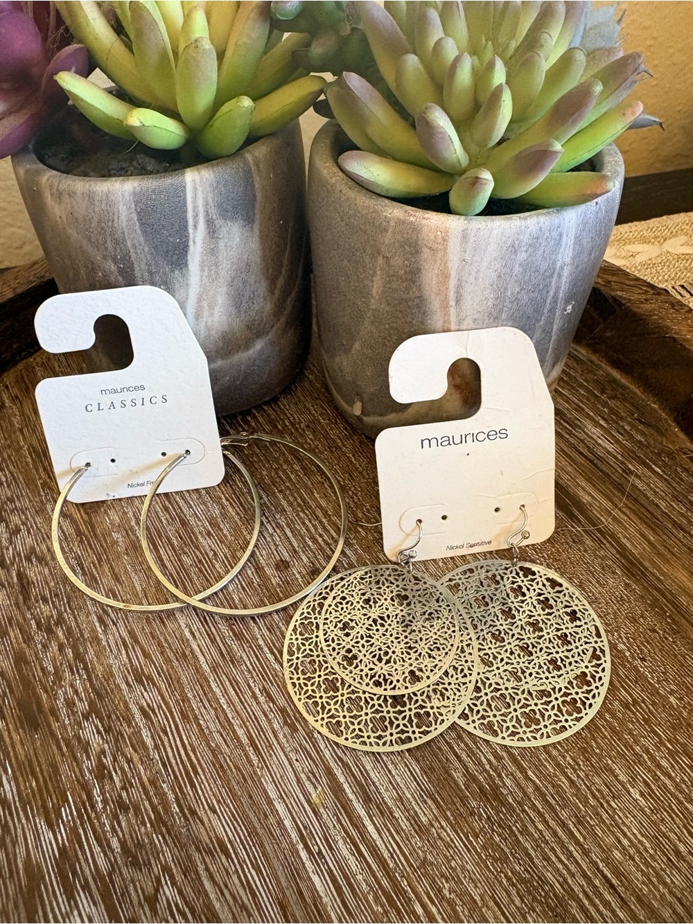 Maurice’s silver tone earrings bundle